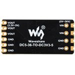 DC5-36-TO-DC3V3-5, DC-DC преобразователь, Uвх=6…36В, Uвых=3.3/5В, Iвых=4А