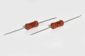 Photo 1/3 Low-power 3.0kOhm permanent resistor, power 1, AXI size 6.6x13.0, accuracy 5, MF series, terminals 2L, type C2-23, Permanent resistor
