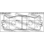 0101-ACV40F, Колодки тормозные передние комплект