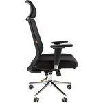 555LUX, Кресло VT_CHAIRMAN 555 LUX ткань TW черный хром