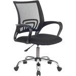 CH-695NLTSL, Кресло VB_Бюрократ CH-695NLT/SL ткань черн TW-11/сетка черн TW-01 хром