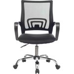 CH-695NLTSL, Кресло VB_Бюрократ CH-695NLT/SL ткань черн TW-11/сетка черн TW-01 хром