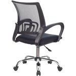 CH-695NLTSL, Кресло VB_Бюрократ CH-695NLT/SL ткань черн TW-11/сетка черн TW-01 хром