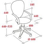 CH-695NLTSL, Кресло VB_Бюрократ CH-695NLT/SL ткань черн TW-11/сетка черн TW-01 хром