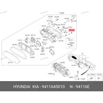 94116-45010, Лампа 24V W1.2W HYUNDAI HD65,72,78 комбинации приборов OE