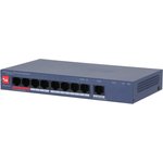 Коммутатор Dahua DH-CS4009-8ET1GT-110 (L2) 8x100Мбит/с 1x1Гбит/с 8PoE 110W ...