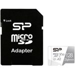 Карта памяти 128GB MicroSD class 10 + SD адаптер SILICON POWER
