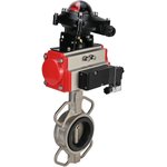 Затвор 316L-316L-EPDM Ду200 Ру16, корпус и диск нержавеющая сталь 316L ...