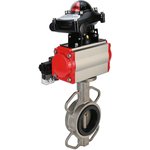 Затвор 316L-316L-EPDM Ду200 Ру16, корпус и диск нержавеющая сталь 316L ...