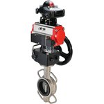 Затвор 316L-316L-PTFE Ду300 Ру16, корпус и диск нержавеющая сталь 316L ...