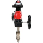 Затвор 316L-316L-PTFE Ду300 Ру16, корпус и диск нержавеющая сталь 316L ...