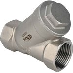 Клапан обратный 304-304-PE-1'' 1/2 Ду40 Ру40 Y-образный, резьбовой, пружинный ...