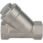 Клапан обратный 304-304-PE-1'' 1/2 Ду40 Ру40 Y-образный, резьбовой, пружинный ...