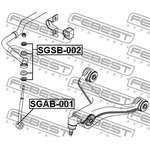 SGSB002, Ремкомплект тяги стабилизатора