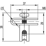 FC37303, Ground terminal for wire tray