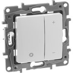 672218, Push-down universal LED light regulator 400W without neutral white ETIKA