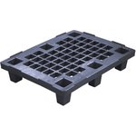 Паллет 800x600x150 перфорированный, на ножках черный П-80.60.15-ПнЧ/Д