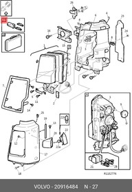 20916484, Цоколь лампы VOLVO