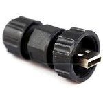 34000000-01, ГЕРМЕТИЧНЫЕ USB типA вилка на кабель, резьбовое сочленение / 34000000-01 (CGRUA-20BMMA-SL8-001)