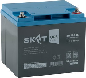 Фото 1/7 SKAT SB 1240S АКБ свинцово-кислотная тип AGM 12V 40Ач Iзар.12.6А, клеммы под болт М6