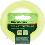 84837, Леска строительная, 100 м, D 1 мм, цвет желтый