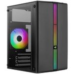 Корпус MINITOWER Micro-ATX,Mini-ITX W/PSU 3х12cm fan RGB(1 предустановлен) ...