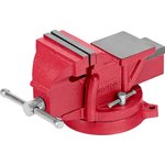 18600, Тиски слесарные, 100 мм, поворотные, с наковальней