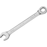 14722, Набор ключей комбинированных трещоточных 6-19 мм, 12 шт., CrV, матовый хром