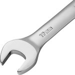 14722, Набор ключей комбинированных трещоточных 6-19 мм, 12 шт., CrV, матовый хром