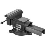 18686, Тиски слесарные BVH-200, 200 мм, поворотные, стальная направляющая ...