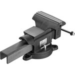 18686, Тиски слесарные BVH-200, 200 мм, поворотные, стальная направляющая ...