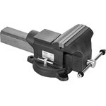 18686, Тиски слесарные BVH-200, 200 мм, поворотные, стальная направляющая ...