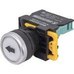 ET521006, VK22-EA3341-65U1, white, with symbol " " or " ", 1NO, cylinder, d22mm, IP65 (ET)