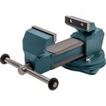 18663, Тиски слесарные, 100 мм, поворотные (Глазов)