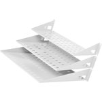 Stationary shelf CMO MS-20 2U weight:15kg. 19" 200mm gray (pack:1 pc)