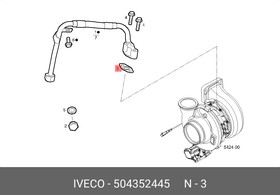 504352445, Прокладка двигателя