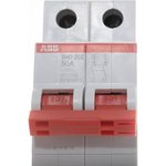 Рубильник 2п SHD202/50 рычаг красный ABB