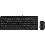 Клавиатура + мышь A4Tech Fstyler F1512 клав:черный мышь:черный USB (F1512 BLACK)
