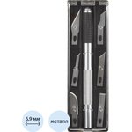 Нож макетный Topfort Набор 7поз.:нож мет.+TPR + 6лезв.разн.тип,пласт.бокс