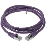 Патч-корд ACD-LPS6AZ-10P Cat6a SSTP 26AWG 4Pair, CU, LSZH, Пурпурный, 1м