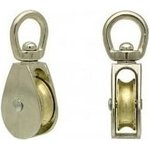 Блок одинарный металл. никель 3/4 20 мм под трос 6 мм 1 шт BOM-3/4