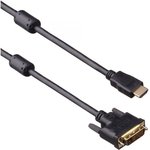EX191101RUS, Кабель HDMI-DVI ExeGate EX-CC-HDMIM-DVIM-1.8 (19M/25M, dual link ...
