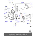 1025408, Направляющая цепи ГРМ D3/D4 4.0 V6
