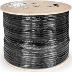 EX190974RUS, Кабель ExeGate UTP4-C5e-CU-S24-SW- OUT-PE-BK-305-FLUKE UTP 4 пары ...