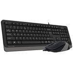A4Tech F1010 GREY, Клавиатура + мышь A4Tech Fstyler F1010 клав:черный/серый ...