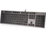 A4Tech KV-300H, Клавиатура A4Tech KV-300H серый/черный USB slim