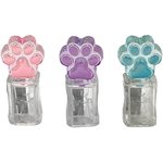 Точилка фигурная "Лапка", стеклянная серия, пластиковая, корпус ассорти ...