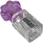 Точилка фигурная "Лапка", стеклянная серия, пластиковая, корпус ассорти ...