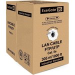 EX190970RUS, Кабель ExeGate Special FUTP4-C5e-CCA- S24-IN-PVC-GY-305 FTP 4 пары ...