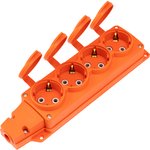 111-228, Розетка (колодка) влагозащищенная с крышкой 4 гнезда COMPACT, с/з, 16А ...